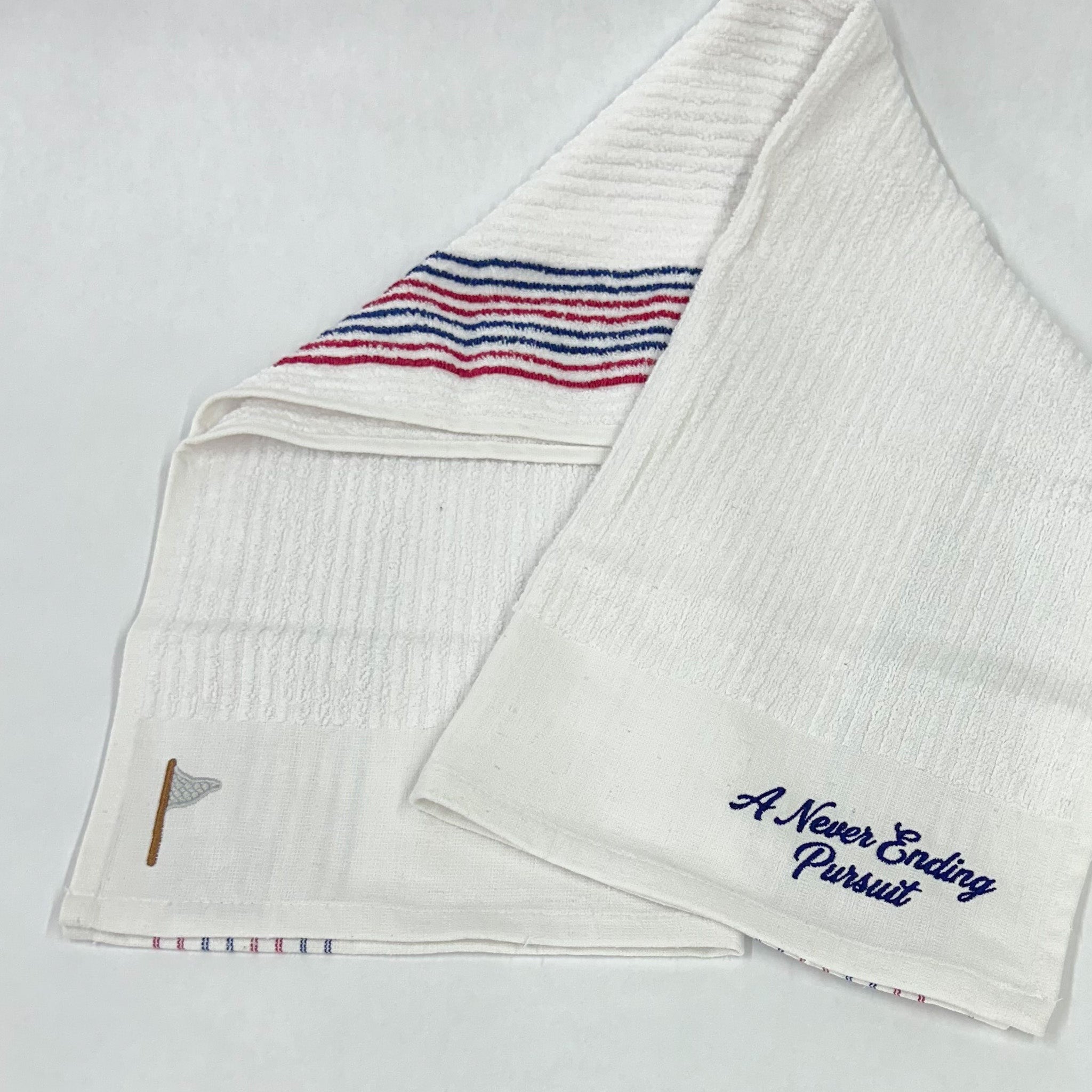 National A Never Ending Pursuit Striped Caddy Towel