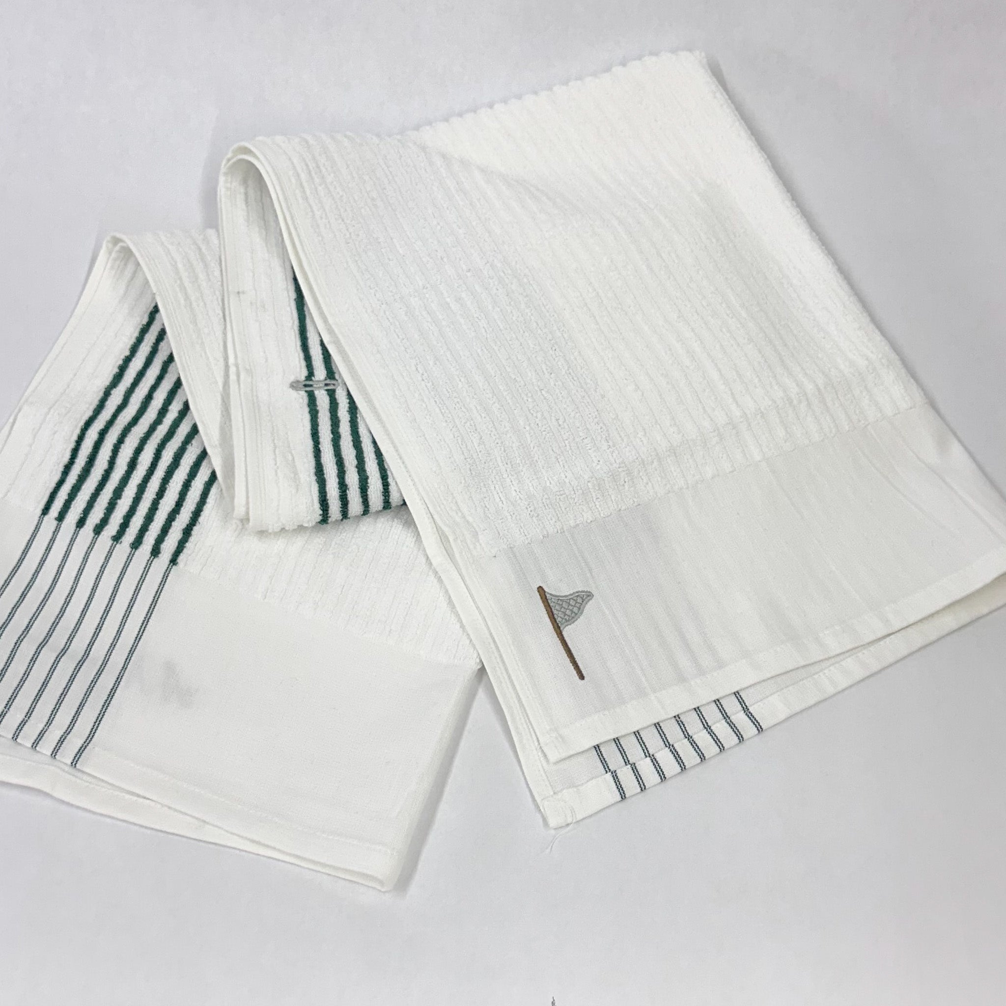 A Never Ending Pursuit Striped Caddy Towel
