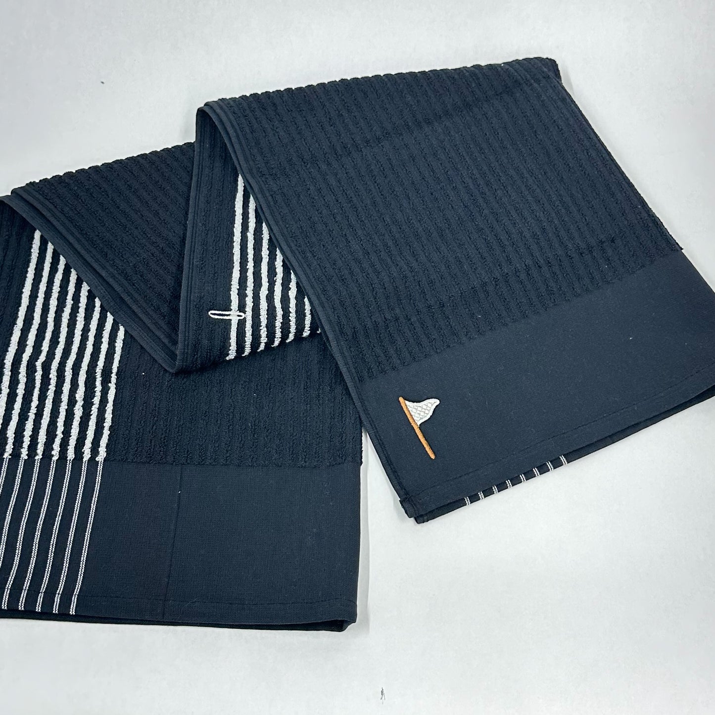 A Never Ending Pursuit Striped Caddy Towel