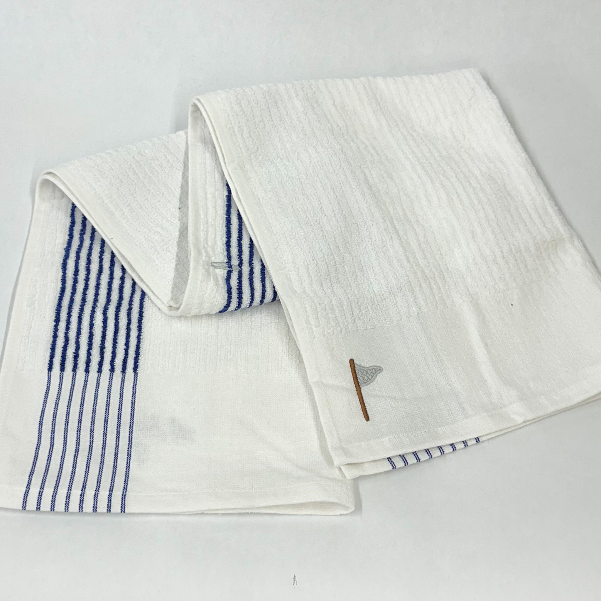 A Never Ending Pursuit Striped Caddy Towel