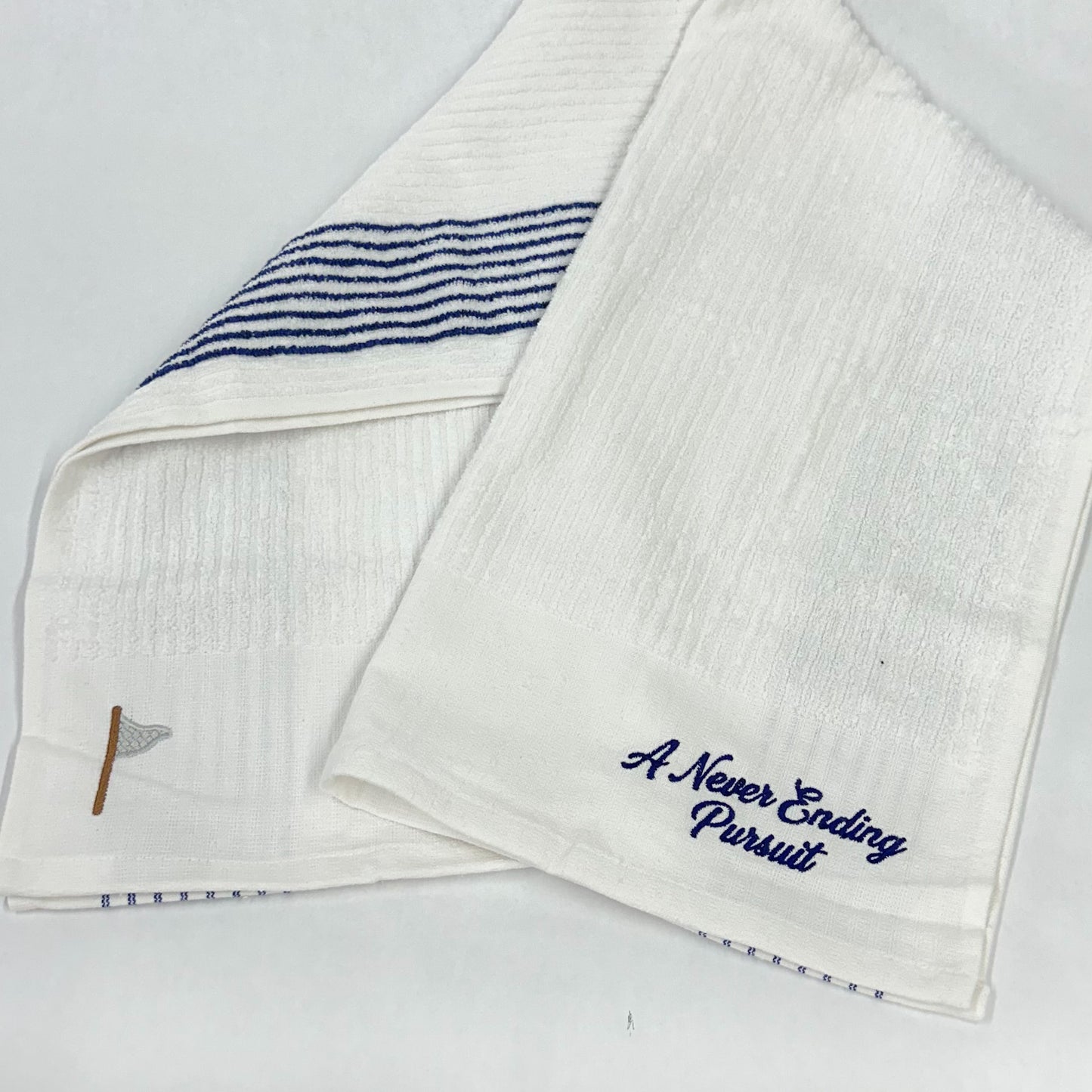 A Never Ending Pursuit Striped Caddy Towel
