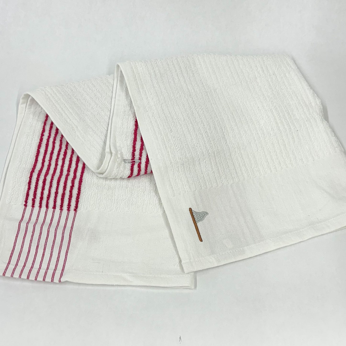 A Never Ending Pursuit Striped Caddy Towel