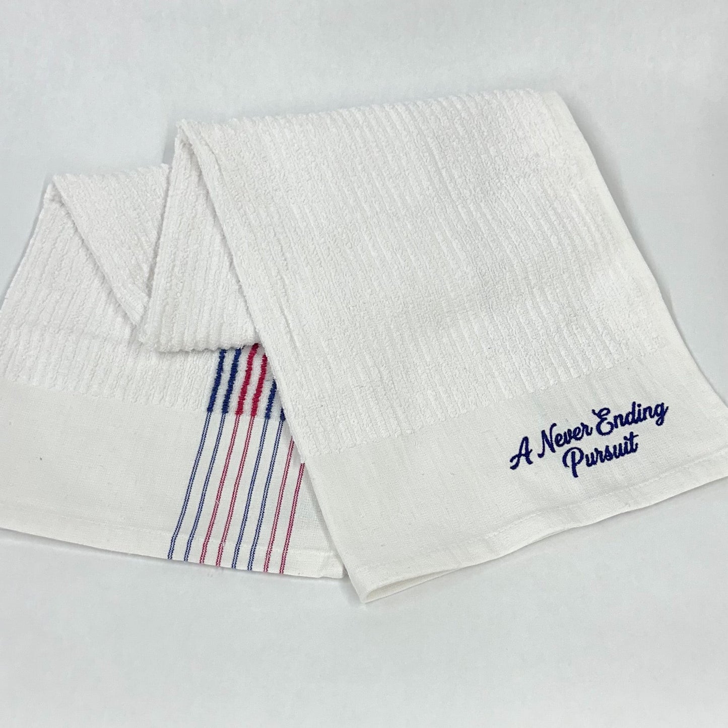 National A Never Ending Pursuit Striped Caddy Towel