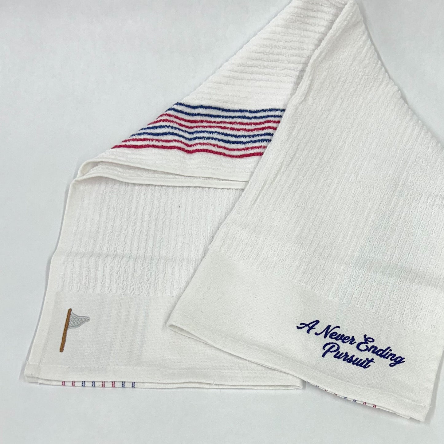 National A Never Ending Pursuit Striped Caddy Towel