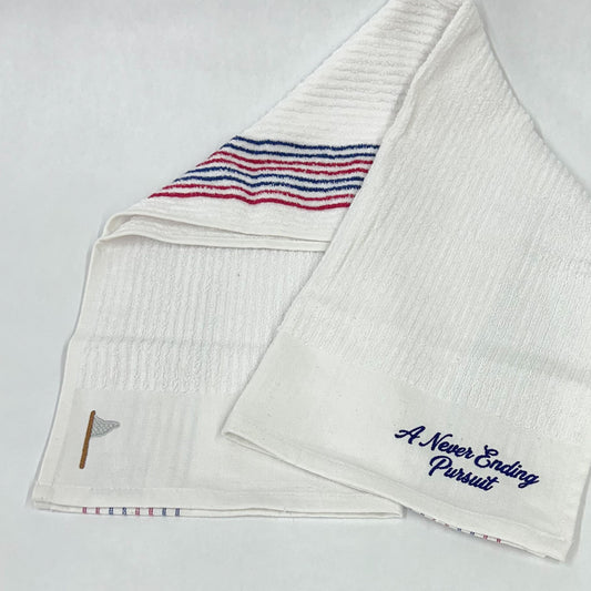 National A Never Ending Pursuit Striped Caddy Towel