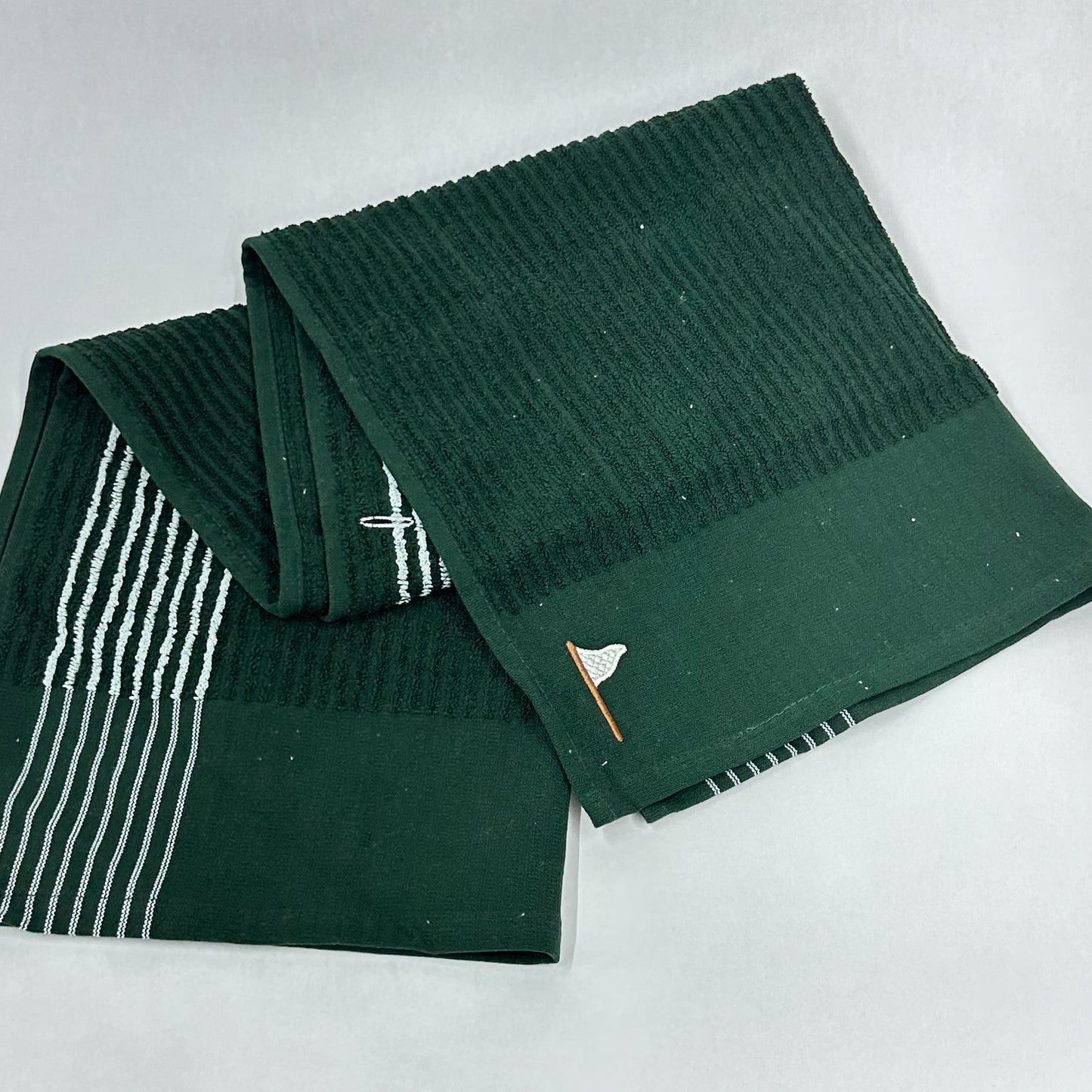 A Never Ending Pursuit Striped Caddy Towel