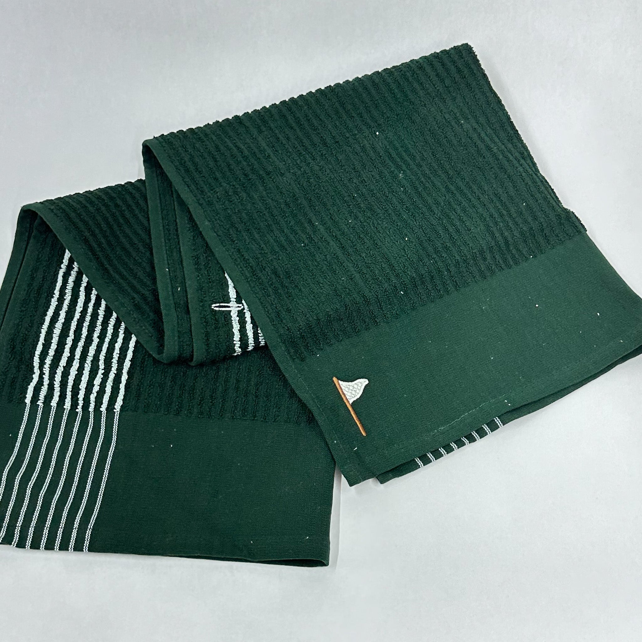 A Never Ending Pursuit Striped Caddy Towel