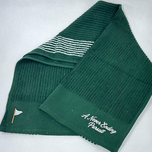 A Never Ending Pursuit Striped Caddy Towel