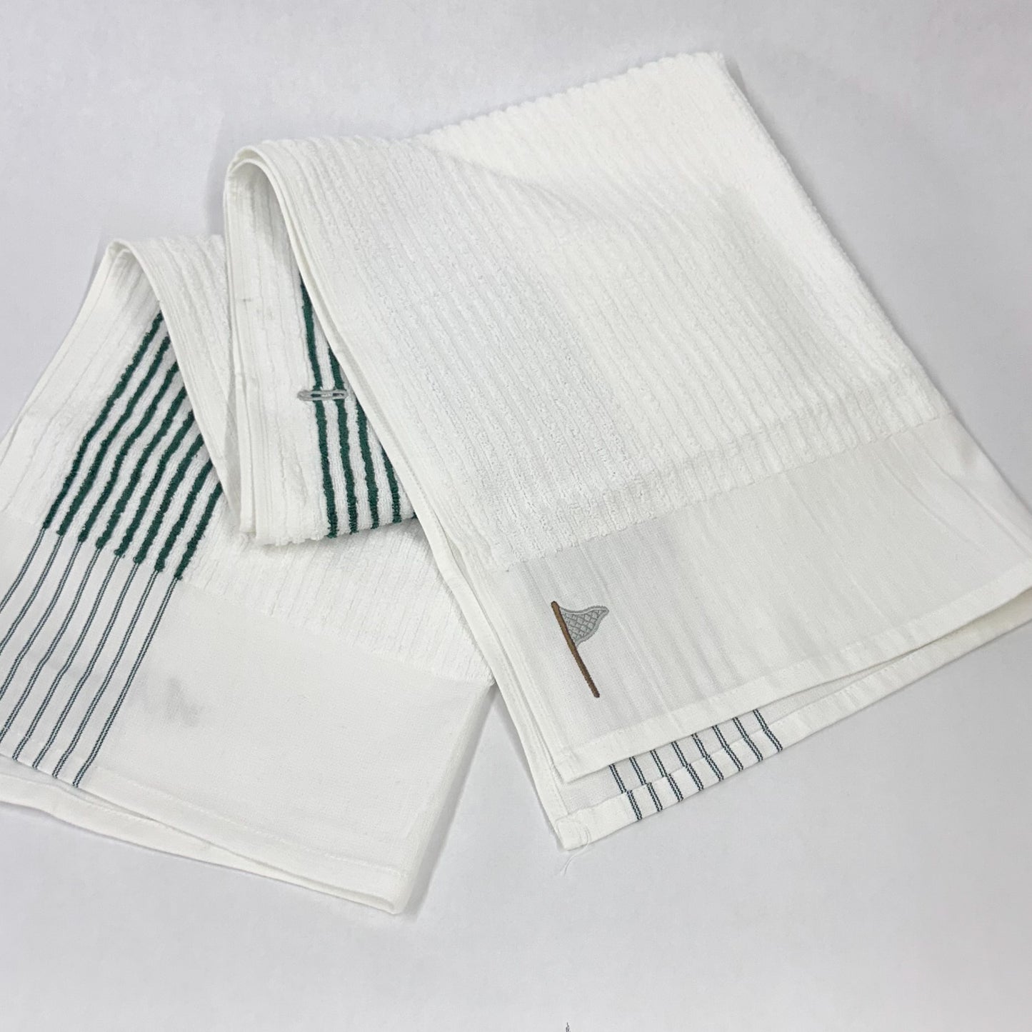 A Never Ending Pursuit Striped Caddy Towel